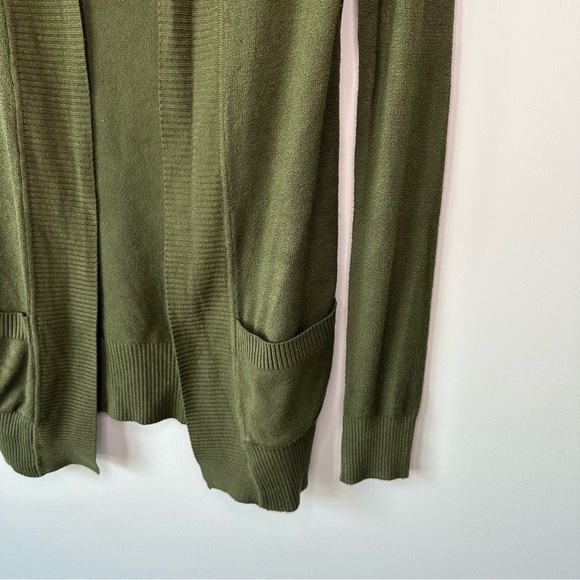 Bajee Collection Olive Green Open Front Cardigan Sweater S - Picture 4 of 11